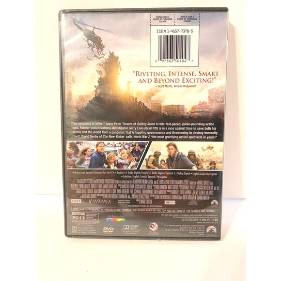 World War Z (DVD, 2013),Action Movie - Picture 6 of 12